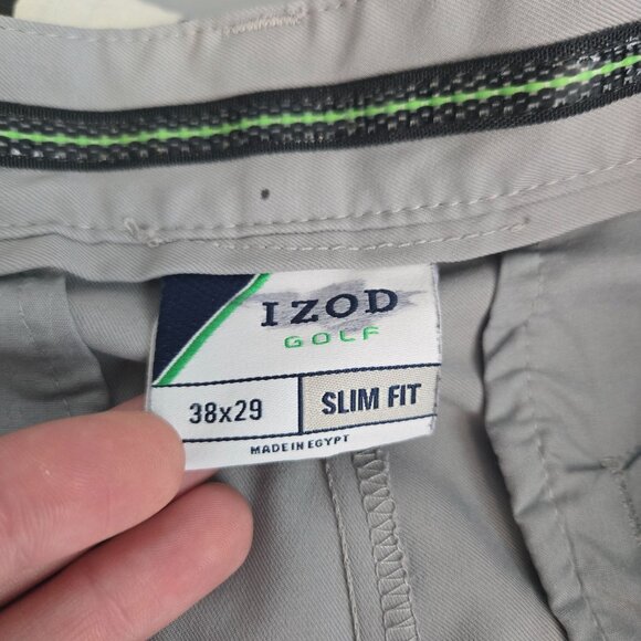 Izod golf mens size 38x29 gray performance pants pockets style 45ff216 - Picture 4 of 10